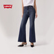 Levi's【商場同款】李維斯25年春夏新款女士高腰微喇牛仔褲A7503 深藍色 27 (30)