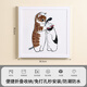 捷貝 JEBE BABY浴室壁畫(huà)折疊收納柜免打孔掛墻式淋浴間防水洗澡放衣服大號置物架 加厚加固折疊-貓貓洗澡