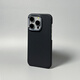 米弗希 Magsafe磁吸碳纖維紋適用蘋果16Promax超薄散熱iPhone15pro手機殼14凱夫拉紋磨砂半包保護套 金屬鏡框【全黑色-磁吸款】三包碳纖維紋殼 iPhone 16 pro