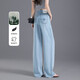德瑪納【靈動(dòng)飄逸天絲闊腿拖地褲】夏季薄款涼爽寬松顯瘦牛仔褲女