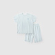 巴厘小豬【斷碼清倉】兒童家居服夏季薄款女童衣服女童短袖套裝男童睡衣 水藍(lán) 120