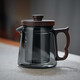 全度（Quandu） 茶壺玻璃泡茶器加厚耐熱煙灰色玻璃功夫泡茶壺過濾壺功夫茶具