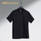 安踏冠軍全天候系列 非凡XT2半拉鏈短袖POLO衫男士短T恤 基礎黑-3 2XL (男185)
