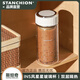 斯坦奇 STANCHION星星雙層高硼硅玻璃茶杯耐熱防爆耐高溫水杯女生ins高顏值泡茶杯 【單杯款400ML】白豎紋蓋