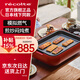 麗克特（recolte） 多用途鍋多功能鍋 料理鍋電火鍋電煮鍋電炒鍋家用電燒烤 復古紅【多功能平盤(pán)+烤肉盤(pán)】