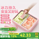 志高（CHIGO）炒酸奶機(jī)冰淇淋機(jī)家用炒冰機(jī)兒童DIY制冰機(jī)器家用自制炒奶冰炒冰板炒冰激凌網(wǎng)紅炒冰盤神器 櫻花粉 鴛鴦盤【26*21CM】304食品級(jí)送冰鏟