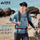 拓路者COOLMAX短袖t恤男圓領(lǐng)夏季四面彈力戶(hù)外運動(dòng)透氣吸濕速干衣男裝 水藍色 L
