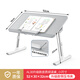 賽鯨AL學(xué)生書(shū)桌閱讀架學(xué)習桌床上桌可升降閱讀架小孩繪本桌讀書(shū)電腦桌 AL30（52*30*32）-灰色-壓書(shū)夾款