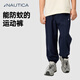NAUTICA諾帝卡男童女童6-14歲防蚊運(yùn)動(dòng)褲春夏季美式復(fù)古戶外運(yùn)動(dòng)褲子長(zhǎng)褲 藏青色 160