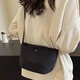 鯨曦時(shí)尚餃子包2025新款小布包包女ins休閑小清新輕便通勤單肩斜挎包 輕便餃子包【黑色】