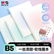 晨光（M&G）文具【蒲熠星同款】b5筆記本本子meeboki高顏值雙倍速滑軟線(xiàn)圈本學(xué)生記事本 綠色1本XB5656D61