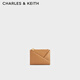CHARLES&KEITH簡約折疊設(shè)計(jì)短款錢包零錢包生日禮物七夕禮物CK6-10770628 Camel駝色 XXS