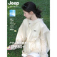 JEEP SPIRIT高檔冰絲防曬衣男女款夏季2025新款戶外山系薄款沖鋒衣外套 米白【男女同款】 M