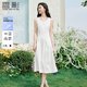 香影【防曬】法式收腰連衣裙女夏季2025新款度假風(fēng)u領(lǐng)無(wú)袖背心裙 白色 S 155/80A/85-95斤