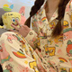LISM2025年新款派大星春秋季長(zhǎng)袖睡衣女可外穿海綿寶寶家居服套裝可外 1011# 2XL
