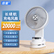 倍量（Doublepow）風(fēng)寶充電風(fēng)扇20000毫安時(shí)大容量長(zhǎng)續(xù)航學(xué)生宿舍床上夾子桌面USB小風(fēng)扇DP-A06