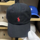 LAUREN RALPH LAUREN拉夫勞倫RL帽子POLO套頭棒球帽刺繡休閑鴨舌帽情侶男女保暖大 黑色紅標