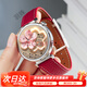 華為【時(shí)尚荔枝紋新品】手表WATCH GT5女款智能情緒健康助手2025新款gt卵巢功能評估女友老婆女友 華為 華為GT5 41mm冰晶藍+【酒紅色荔枝紋款】
