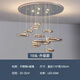 尚赫登意大利浮空水滴客廳燈北歐餐廳樣板房別墅創(chuàng)意展廳玻璃設(shè)計(jì)師吊燈 10頭升級(jí)版-帶射燈