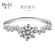 MoLi人造培育鉆石18K金六爪浪漫求婚鉆戒指鉑金戒指1克拉50分上海IGI PT950鉑金培育鉆D/VVS/3EX/上海IGI證書(shū)禮盒 1克拉優(yōu)品鉆