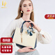 狄梵普（DIFANPU）包包女包2025新款女士手提斜挎包生日七夕情人節(jié)禮物送女友送老婆 米白色【禮盒裝】