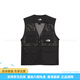 北面（The North Face）Exploring Mesh Vest 純色拉鏈V領(lǐng)無(wú)袖戶(hù)外工裝多口袋馬甲 男款 黑色 M