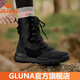 GLUNA哥魯納專(zhuān)業(yè)戶(hù)外登山鞋防水防滑徒步鞋女高幫靴迷彩作戰(zhàn)靴男沙漠靴 純黑色輕量化緩震回彈 37 運(yùn)動(dòng)鞋碼
