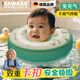 颯望德國嬰兒游泳圈脖圈腋下新生兒寶寶小月齡嬰幼兒洗澡免充氣圈 【小恐龍】免充氣脖圈