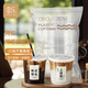 圓樂（circle joy）一次性奶茶杯咖啡杯帶蓋網(wǎng)紅冷飲杯透明家用商用塑料杯500ML*20組