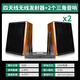 先科（SAST）無線藍牙壁掛音響套裝 室內外音箱掛式重低音喇叭內置功放客廳會議室教室背景音樂系統(tǒng)門店 升級版先科無線壁掛音響一拖二