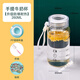 筷創(chuàng  )微波爐牛奶杯兒童刻度早餐杯便攜牛奶瓶玻璃杯水杯熱奶杯子豆漿杯 260ml透明提手