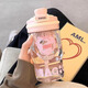 格非爾水杯2025新款女生高顏值tritan吸管杯便攜雙飲夏季泡茶杯學(xué)生杯子 粉色波點(diǎn)【一杯雙飲+茶倉】600ml
