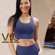 VFU運(yùn)動(dòng)內(nèi)衣女可外穿百搭防震運(yùn)動(dòng)文胸瑜伽健身背心 夜空藍(lán) L