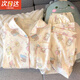 JIOESC睡衣女款春秋季紗布長袖長褲ins日系卡通可愛夏季大童家居服套裝 杏布娃娃【長袖+長褲】 L 【建議100-120斤】