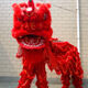 舞獅道具南獅舞龍舞獅道具舞獅人服裝雙人舞獅醒獅北獅獅頭舞獅子 紅色雙人獅全套（成人款）
