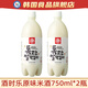 酒時(shí)樂米酒韓國(guó)進(jìn)口瑪格麗馬格利酒瑪克麗延邊米露韓式糯米酒板栗 純米味750ml*2瓶