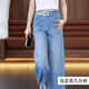 憶思減夏季薄款闊腿牛仔褲女士八分褲2025寬松顯瘦設(shè)計(jì)感九分休閑直筒褲 8780淺藍(lán)色九分褲 高品質(zhì) L 建議116-125斤