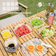 家の物語（KATEI STORY）食品級PP折疊碗便攜式旅行耐高溫咖啡架戶外露營餐具套裝水杯盤子 折疊碗 11cm 1個