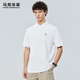 馬克華菲【7A抗菌+純棉】小熊刺繡短袖POLO衫男25夏季清爽透氣珠地棉t恤衫 803本白 M