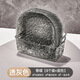 WCZ德國吐骨碟家用高端輕奢高級感吐骨頭盤碟餐桌垃圾渣盤小菜水果盤 【大號透明灰】8個+底托 15x 15cm