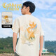 卡賓【厚板印花】男裝 立體藝術(shù)印花T恤25夏新款百搭舒適短袖
