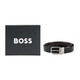 雨果博斯（HUGO BOSS）男士可剪裁針扣雙面商務(wù)休閑腰帶皮帶 黑色 50491871 002 均碼