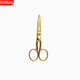 有雙特色小剪刀剪茶葉袋茶剪泡袋茶葉專(zhuān)用精致剪子辦公家用繡花剪線(xiàn)頭 茶剪【金色配皮套】10.2CM