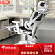 小米明珠人體工學(xué)椅子護腰電腦椅舒適久坐家用椅子靠背椅電競椅可躺辦公椅 灰框灰網(wǎng)可躺踏腳款+3d扶手+鏤 尼龍腳