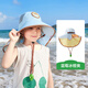 kocotree兒童防曬帽夏季寶寶男童女童大帽檐太陽帽防紫外線沙灘遮陽帽 藍(lán)莓小老虎 M碼：建議頭圍51-52cm，2-5歲