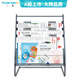 廣博（GuangBo）單網(wǎng)格金屬報(bào)刊雜志架書(shū)刊架 宣傳冊(cè)展示架落地資料架 辦公室置物架 高0.78米 S42003