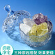 山迪水晶消磁碗天然水晶消磁石凈化盒水晶手串去磁白水晶原石五色石 財(cái)富事業(yè)套裝（正財(cái)+偏財(cái)+平衡）