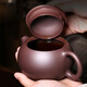 月壺茗清 宜興紫砂壺純手工小茶壺家用茶具套裝原礦紫泥西施壺 單壺
