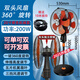 旋航雙頭風(fēng)扇360度旋轉商用大功率強力大風(fēng)力車(chē)間大排檔降溫落地扇 升級款：20寸橙色機械-單雙可控