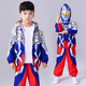 ULTRAMAN奧特曼衣服男童加絨加厚發(fā)光冬裝兒童賽羅男孩冬季套裝蜘蛛俠童裝 【賽羅】（發(fā)光眼鏡胸燈） 130 【建議身高120-130cm】